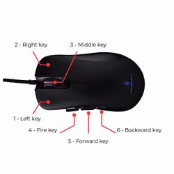 SureFire Condor Claw souris Droitier USB Type-A Optique 6400 DPI - Vue supplémentaire 10