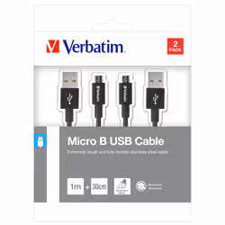 Verbatim 48875 câble USB USB 3.2 Gen 1 (3.1 Gen 1) 1 m Micro-USB A USB A Noir - Vue supplémentaire 3