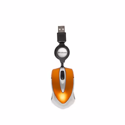 Verbatim Go Mini, Optique, USB Type-A, 1000 DPI, Orange