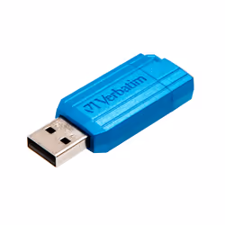 Verbatim Micro-clé USBPinStripe de 32 Go - bleu Caraïbes