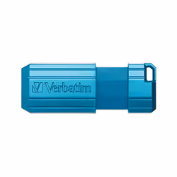 Verbatim Micro-clé USBPinStripe de 32 Go - bleu Caraïbes