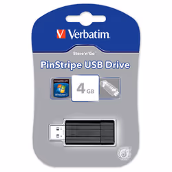 Verbatim PinStripe 4 GB lecteur USB flash 4 Go USB Type-A 2.0 Noir - Vue supplémentaire 5