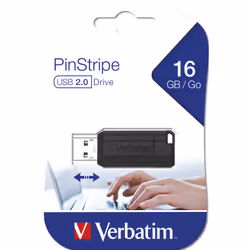 Verbatim Micro-clé USBPinStripe de 16 Go - noire - Vue supplémentaire 5