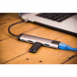 Verbatim 49141 station d'accueil USB 3.2 Gen 1 (3.1 Gen 1) Type-C Noir, Argent - Vue supplémentaire 3