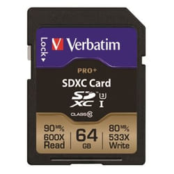 Verbatim Pro+ 64 Go SDXC Classe 10