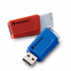 Verbatim Clés USB Store 'n' Click 2 x 32 Go Rouge / Bleu