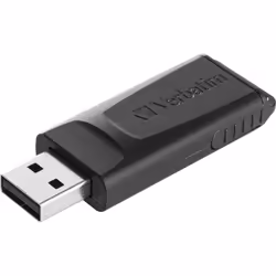 Verbatim Clé USB Slider (128 Go), 128 Go, 2.0, Slide, 8 g, Noir