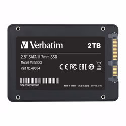 Verbatim Vi550 S3, 2 To, 2.5", 550 Mo/s, 6 Gbit/s