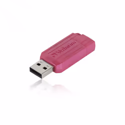 Verbatim PinStripe, 128 Go, USB Type-A, 2.0, 12 Mo/s, Casquette, Rose
