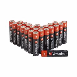 Verbatim 49505, Batterie à usage unique, AA, 1,5 V, 24 pièce(s), -18 - 50 °C, 50,5 mm