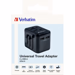 Verbatim 49543 adaptateur prise d'alimentation Universel Noir - Vue supplémentaire 6