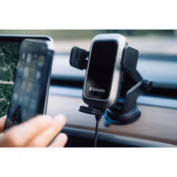 Verbatim FWC-03 Pro Qi Fast Wireless Autoladegerät retail Smartphone Noir USB Recharge sans fil Auto - Vue supplémentaire 7