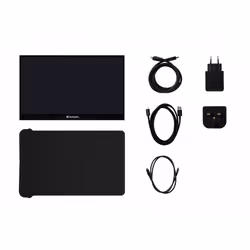 Verbatim 49593 écran plat de PC 17.3" Full HD Écran tactile Noir