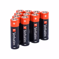 Verbatim Piles alcalines AA, Batterie à usage unique, Alcaline, 1,5 V, 4 pièce(s), Multicolore, 14,5 mm
