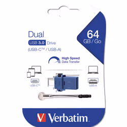 Verbatim Clé USB à double connectique de type C/USB 3.0 64 Go - Vue supplémentaire 5