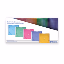 Verbatim 49973 boîte de rangement de disque optique 50 disques Couleurs assorties