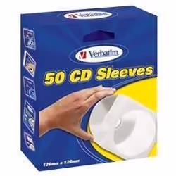 Verbatim Pack de 50 pochettes CD, 50 disques, Papier, 120 mm