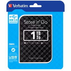 Verbatim Disque dur portable USB Store 'n' Go 3.0, 1 To, noir - Vue supplémentaire 5
