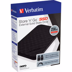 Verbatim Disque SSD portable Store 'n' Go USB 3.2 Gén 1 256 Go - Vue supplémentaire 6