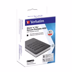 Verbatim Disque dur portable sécurisé Store n Go avec accès par clavier 1 To - Vue supplémentaire 5