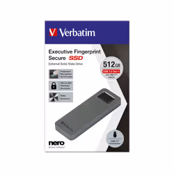 Verbatim 53656, 512 Go, USB Type-C, 3.2 Gen 1 (3.1 Gen 1), 324 Mo/s, 5 Gbit/s, Gris