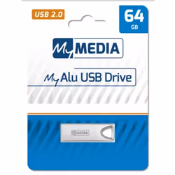 MyMedia MyAlu USB 2.0 lecteur USB flash 64 Go USB Type-A Argent