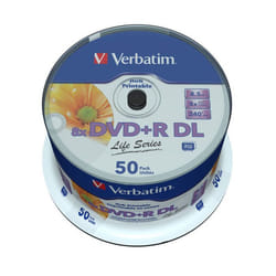 Verbatim 97693 DVD vierge 8,5 Go DVD+R DL 50 pièce(s)