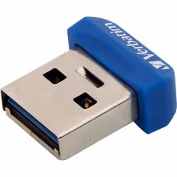 Verbatim Clé NANO USB 3.0 Store 'n' Stay 16 Go, 16 Go, USB Type-A, 2.0, Casquette, 3 g, Bleu