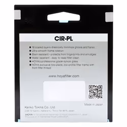 Hoya Fusion ONE CIR-PL Filtre de caméra polarisant circulaire 7,2 cm