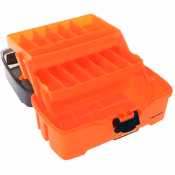 Boîte à pêche - Plano - 2 plateaux - Accès double - Couleur Orange - Pour adultes