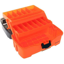 Boîte à pêche - Plano - 2 plateaux - Accès double - Couleur Orange - Pour adultes