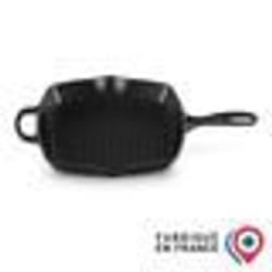 Poêle à griller - LECREUSET - Grill carré - Fonte émaillée - Tous feux dont induction - Bord arrondi haut