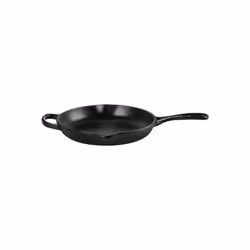 Le Creuset 20182200000422, Rond, Poêle polyvalente, Noir, émail, Fonte, Vitrocéramique, Gaz, Halogène, Induction