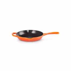 Le Creuset 20182200900422, Rond, Poêle polyvalente, Rouge, émail, Fonte, Vitrocéramique, Gaz, Halogène, Induction
