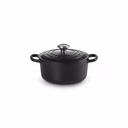 Le Creuset Signature, 1,8 L, Rond, Noir, Fonte, émail, Noir