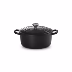 Le Creuset Signature, 3,3 L, Rond, Noir, Fonte, émail, Noir
