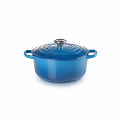 Le Creuset Signature, 3,3 L, Rond, Bleu, Fonte, émail, Bleu