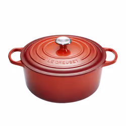 Le Creuset 21177260602430, 5,3 L, Rond, Rouge, Fonte, émail, Rouge