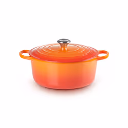 Le Creuset 21177280902430, 6,7 L, Rond, Orange, Rouge, Fonte, émail, Orange