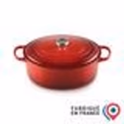 Cocotte en fonte ovale Cerise - Le Creuset 33cm
