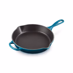 Poêle à frire - LE CREUSET - Evolution Double Bec - 26 cm - Deep Teal - Fonte émaillée