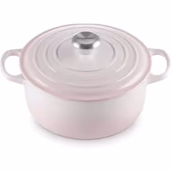 Cocotte - LE CREUSET - 24 Shell Pink - Fonte - 42 Litres - Compatible tous feux