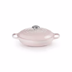Le Creuset 21180267774430, Plat à cuisson, Ovale, Fonte, Vitrocéramique, Gaz, Induction, Rose, Shell Pink