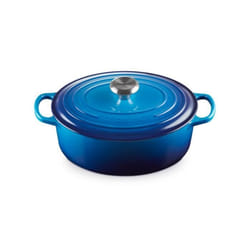 Cocotte - LE CREUSET - Oval Evolution - 27 cm - Fonte émaillée - Couleur Azure