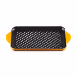 LE CREUSET Gril Rectangulaire en Fonte Émaillée 32x22 cm Nectar