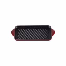 LE CREUSET Gril Rectangulaire en Fonte Émaillée 32x22 cm Rhone
