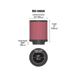 Filtre à air K&N RU-0600