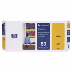 HP 83 tête d'impression UV et dispositif de nettoyage de tête d'impression DesignJet jaune, HP Designjet 5000 and 5500 Printe ...