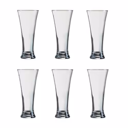 ARCOROC MARTIGUE Lot 6 chopes à bière 33 cl transparent