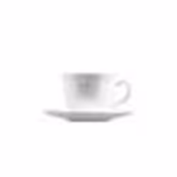 Luminarc Lot de tasses avec soucoupes Trianon (4 pcs) Blanc verre 280 ml 4 Pièces